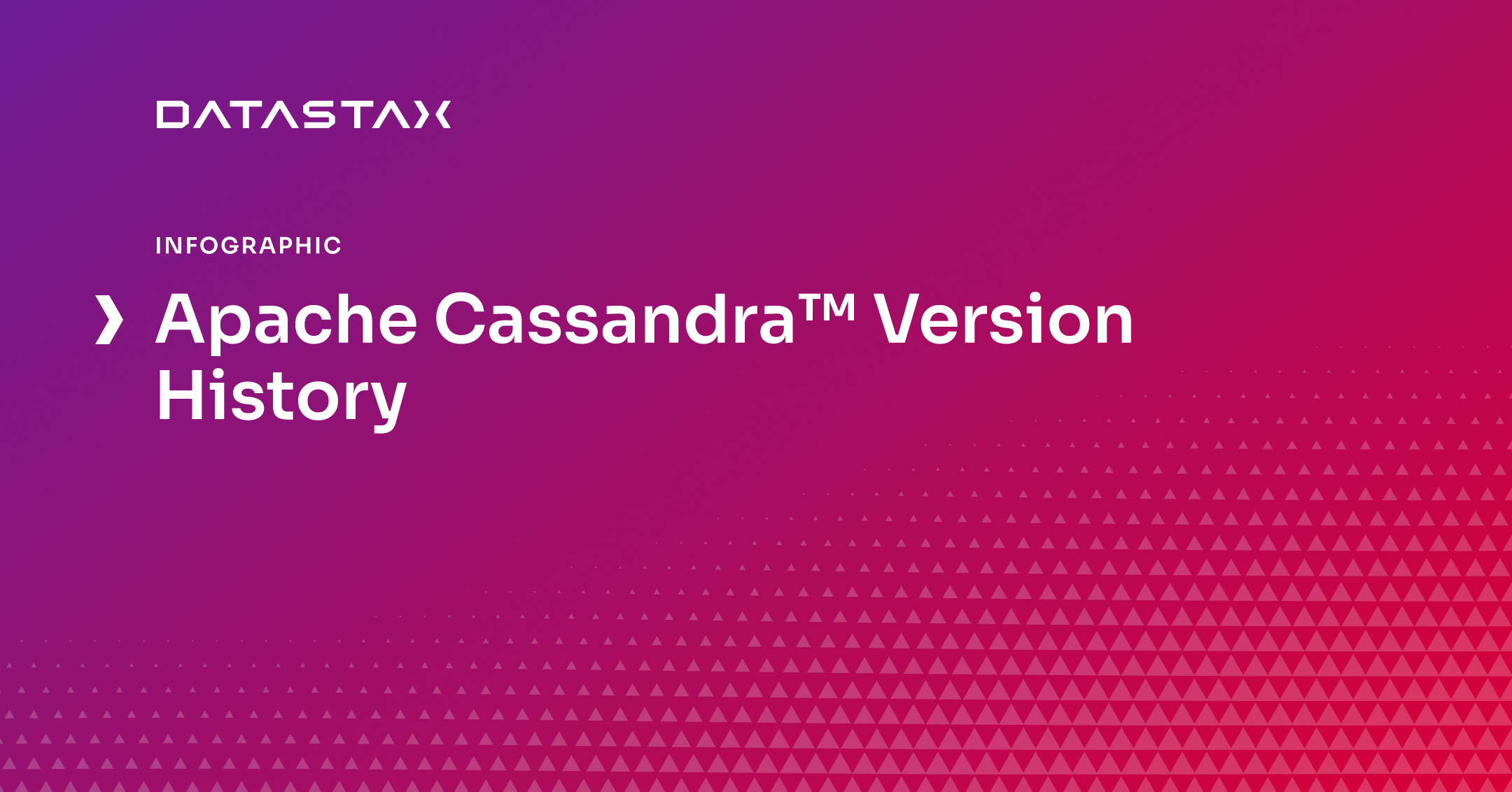 Apache Cassandra™ Version History DataStax