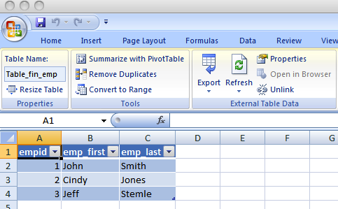 excel populate